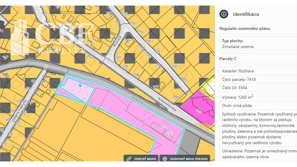 Pozemok na predaj v Rožňave