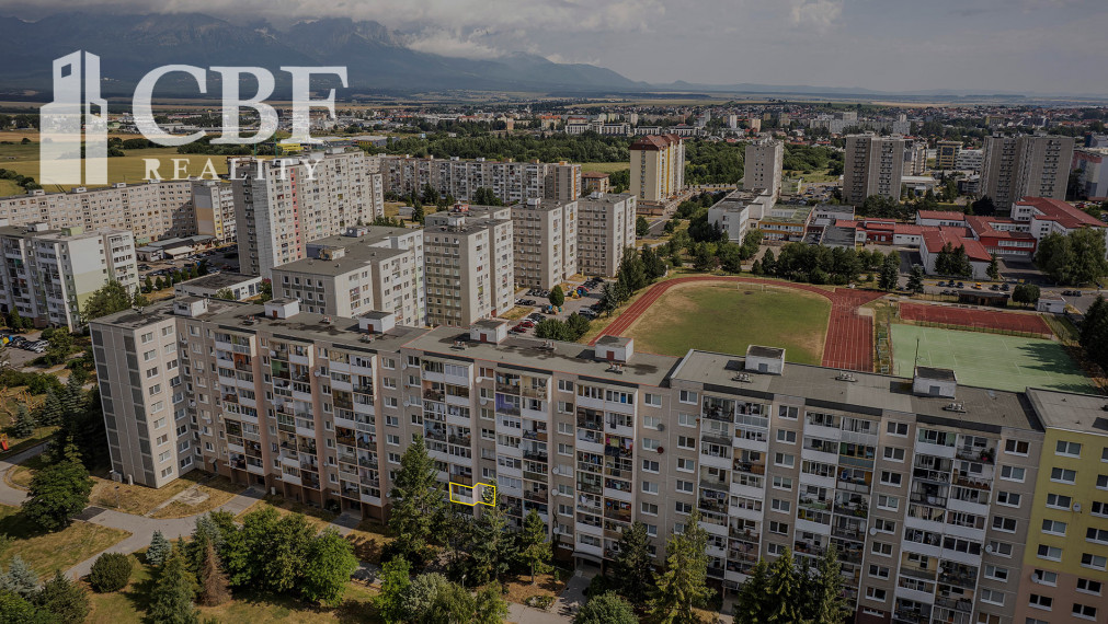 PREDANÉ / Skvelá lokalita, slnko a balkón – 1-izbový byt na predaj v Poprade