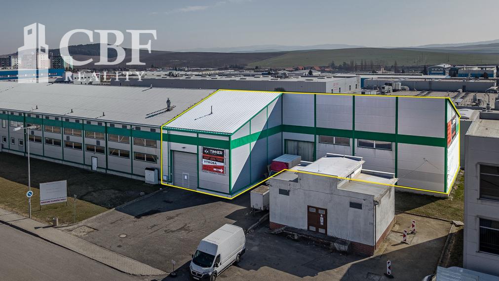 SKLAD /VÝROBNÝ PRIESTOR 636 m², MATEJOVCE – PRIEMYSELNÁ ZÓNA