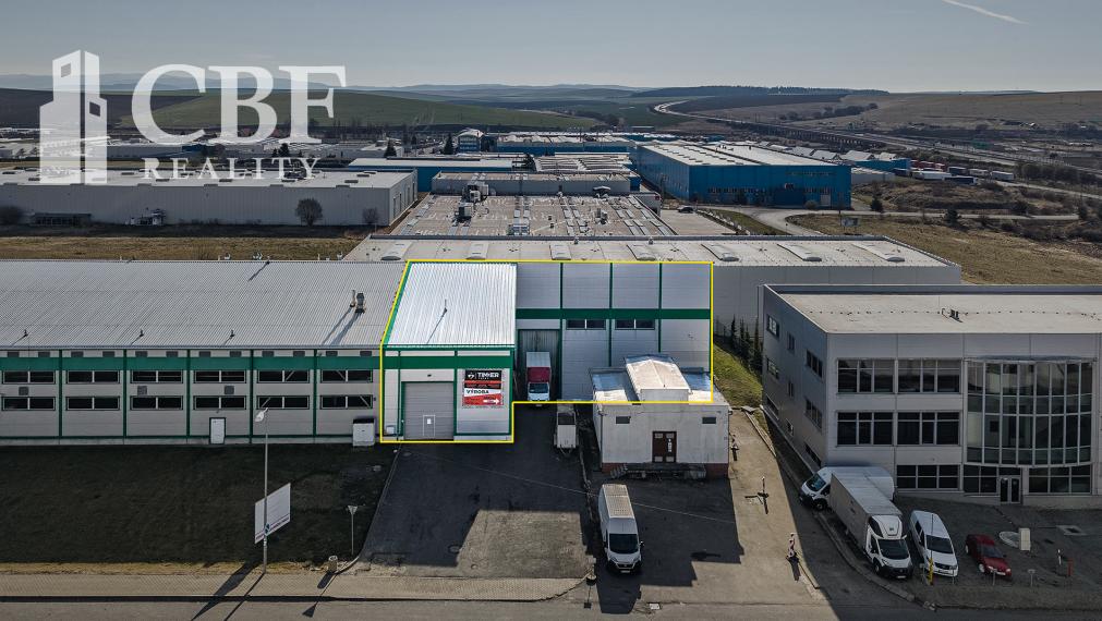 SKLAD /VÝROBNÝ PRIESTOR 636 m², MATEJOVCE – PRIEMYSELNÁ ZÓNA