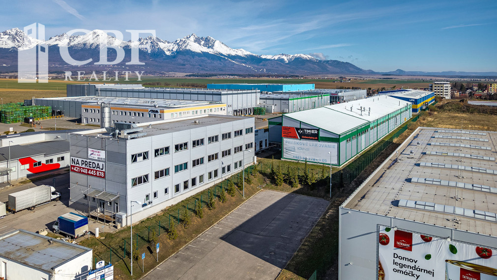 SKLAD /VÝROBNÝ PRIESTOR 636 m², MATEJOVCE – PRIEMYSELNÁ ZÓNA